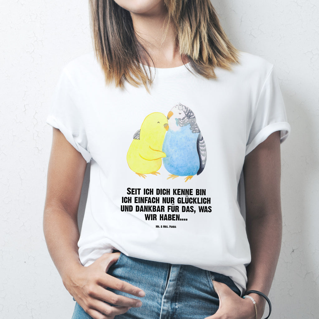 Größe XXL T-Shirt Wellensittich Liebe T-Shirt, Shirt, Tshirt, Lustiges T-Shirt, T-Shirt mit Spruch, Party, Junggesellenabschied, Jubiläum, Geburstag, Herrn, Damen, Männer, Frauen, Schlafshirt, Nachthemd, Sprüche, Liebe, Partner, Freund, Freundin, Ehemann, Ehefrau, Heiraten, Verlobung, Heiratsantrag, Liebesgeschenk, Jahrestag, Hocheitstag, Vögel, Wellensittich, Nähe, Kuscheln, Vertrauen