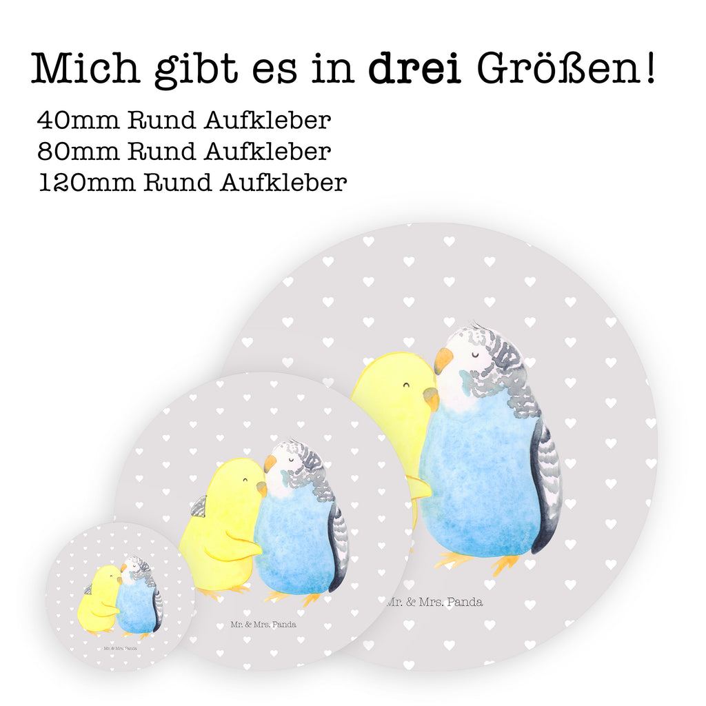 40mm Rund Aufkleber Wellensittich Liebe Sticker, Aufkleber, Etikett, Liebe, Partner, Freund, Freundin, Ehemann, Ehefrau, Heiraten, Verlobung, Heiratsantrag, Liebesgeschenk, Jahrestag, Hocheitstag, Vögel, Wellensittich, Nähe, Kuscheln, Vertrauen