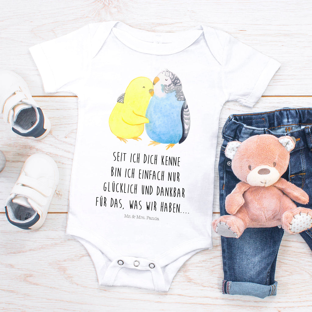 Organic Baby Body Wellensittich Liebe Babykleidung, Babystrampler, Strampler, Wickelbody, Baby Erstausstattung, Junge, Mädchen, Liebe, Partner, Freund, Freundin, Ehemann, Ehefrau, Heiraten, Verlobung, Heiratsantrag, Liebesgeschenk, Jahrestag, Hocheitstag, Vögel, Wellensittich, Nähe, Kuscheln, Vertrauen