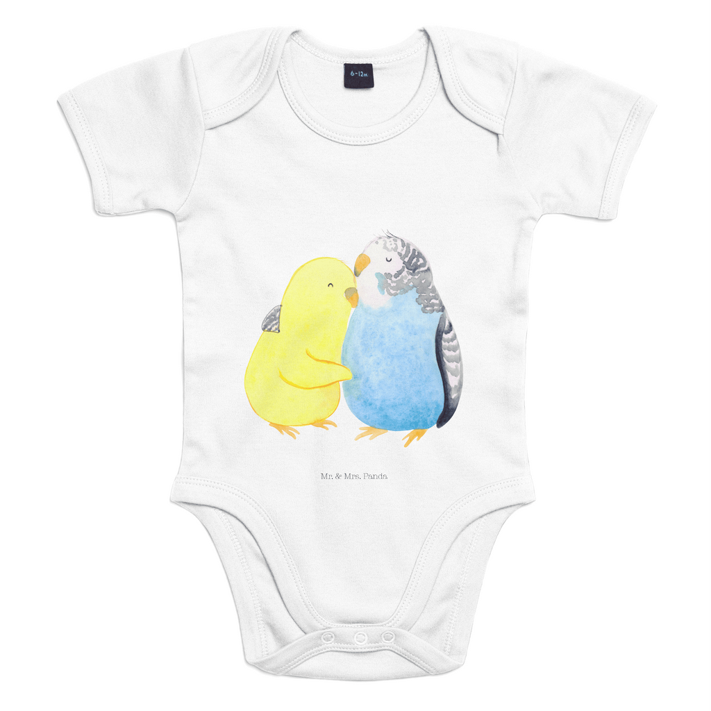 Organic Baby Body Wellensittich Liebe Babykleidung, Babystrampler, Strampler, Wickelbody, Baby Erstausstattung, Junge, Mädchen, Liebe, Partner, Freund, Freundin, Ehemann, Ehefrau, Heiraten, Verlobung, Heiratsantrag, Liebesgeschenk, Jahrestag, Hocheitstag, Vögel, Wellensittich, Nähe, Kuscheln, Vertrauen