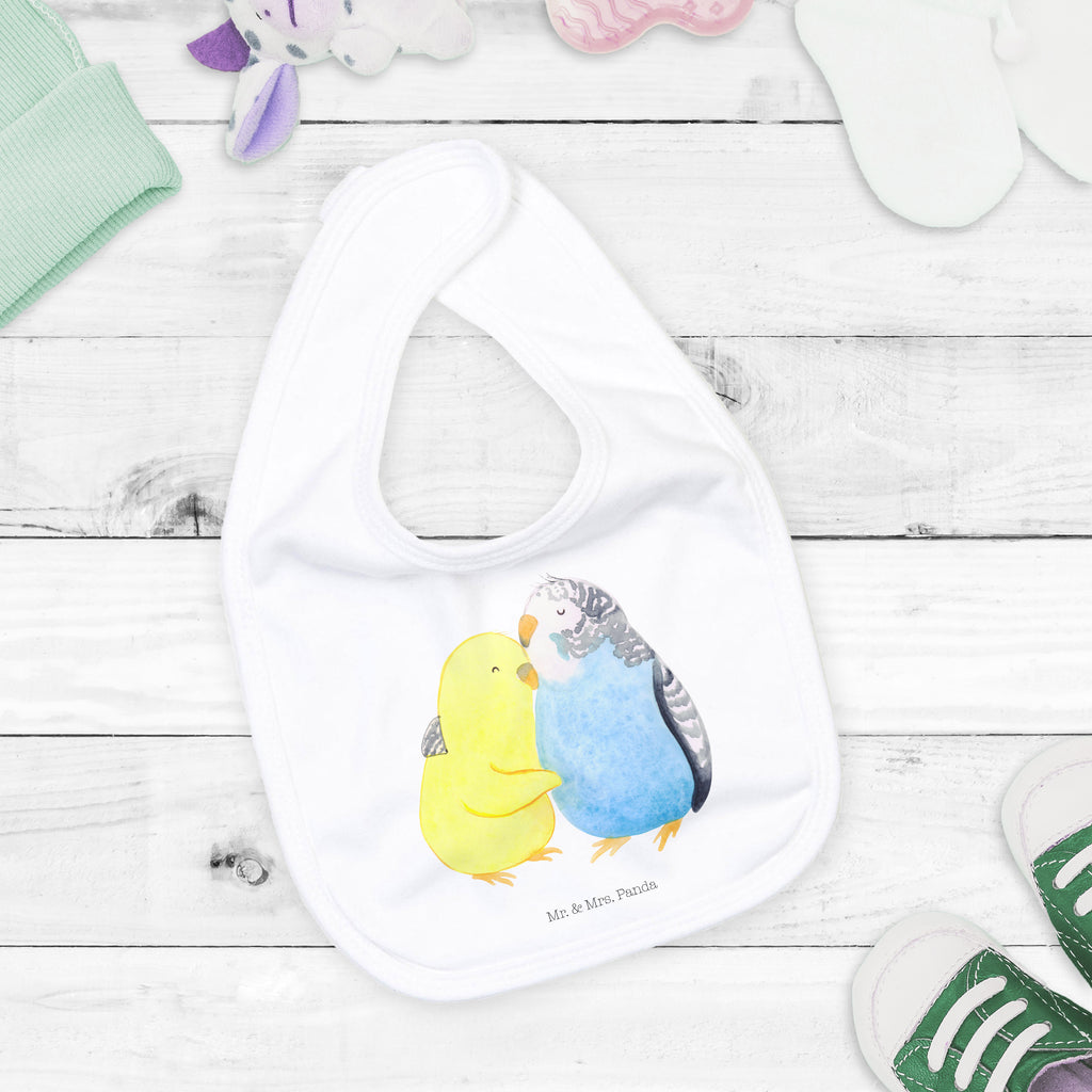 Organic Babylätzchen Wellensittich Liebe Baby, Lätzchen, Spucktuch, Sabberlätzchen, Klettlätzchen, Babygeschenk, Baby Lätzchen, Geschenk für Geburt, Geschenk zur Geburt, Baby Spucktuch, Babyausstattung, Geschenkidee für Babyparty, Liebe, Partner, Freund, Freundin, Ehemann, Ehefrau, Heiraten, Verlobung, Heiratsantrag, Liebesgeschenk, Jahrestag, Hocheitstag, Vögel, Wellensittich, Nähe, Kuscheln, Vertrauen