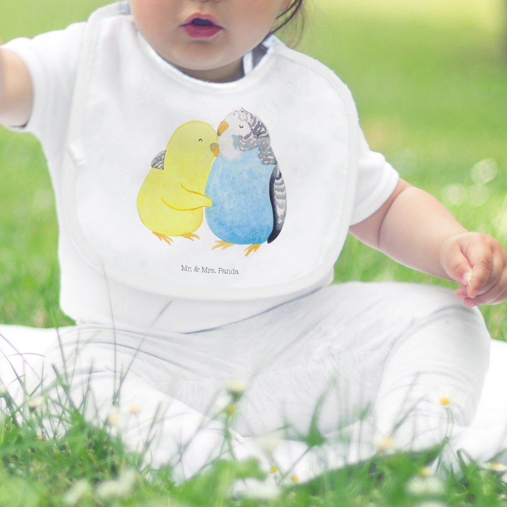 Organic Babylätzchen Wellensittich Liebe Baby, Lätzchen, Spucktuch, Sabberlätzchen, Klettlätzchen, Babygeschenk, Baby Lätzchen, Geschenk für Geburt, Geschenk zur Geburt, Baby Spucktuch, Babyausstattung, Geschenkidee für Babyparty, Liebe, Partner, Freund, Freundin, Ehemann, Ehefrau, Heiraten, Verlobung, Heiratsantrag, Liebesgeschenk, Jahrestag, Hocheitstag, Vögel, Wellensittich, Nähe, Kuscheln, Vertrauen