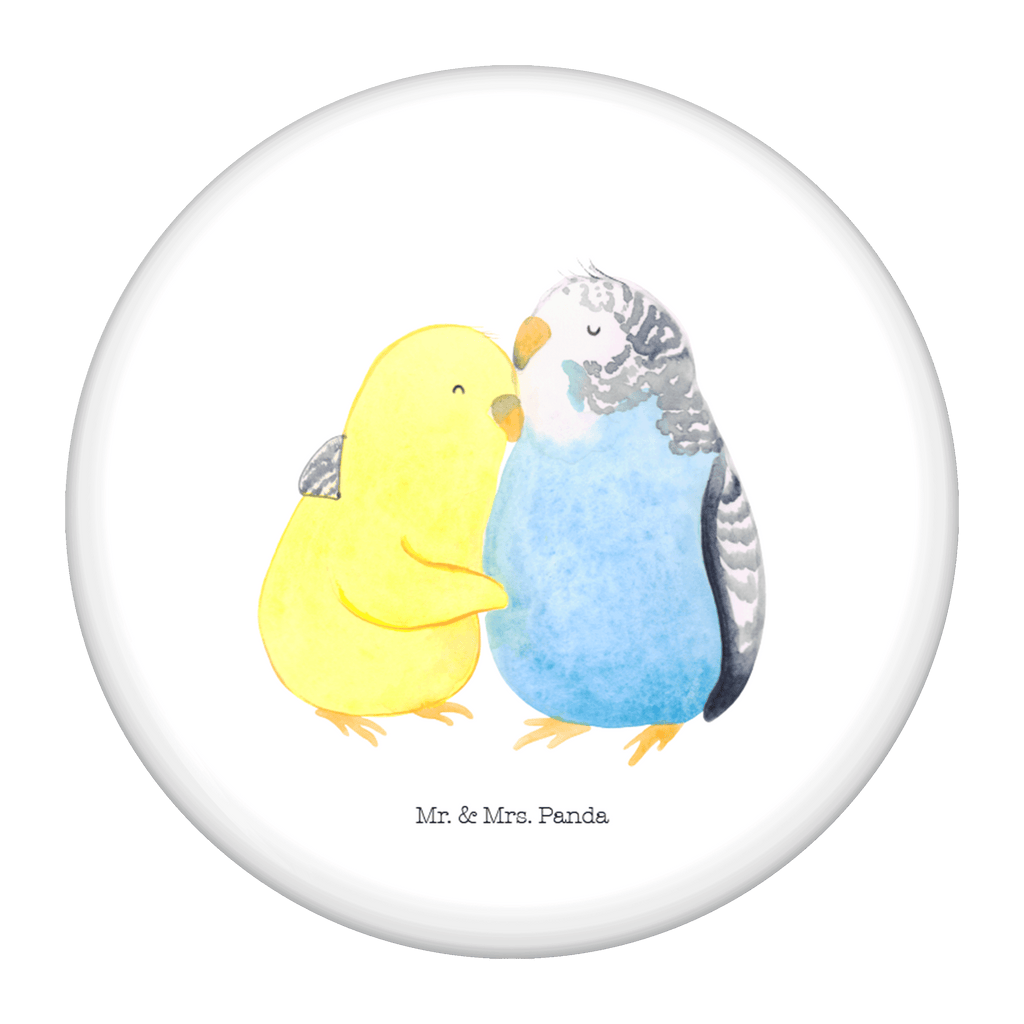 50mm Button Wellensittich Liebe 50mm Button, Button, Pin, Anstecknadel, Liebe, Partner, Freund, Freundin, Ehemann, Ehefrau, Heiraten, Verlobung, Heiratsantrag, Liebesgeschenk, Jahrestag, Hocheitstag, Vögel, Wellensittich, Nähe, Kuscheln, Vertrauen