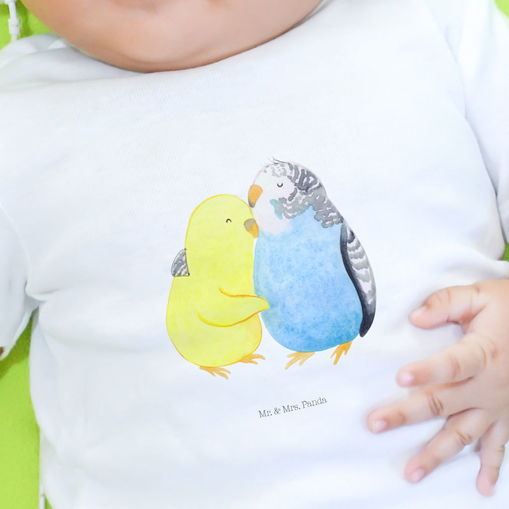 3-6 Monate Baby Longsleeve Wellensittich Liebe Mädchen, Jungen, Baby, Langarm, Bio, Kleidung, Liebe, Partner, Freund, Freundin, Ehemann, Ehefrau, Heiraten, Verlobung, Heiratsantrag, Liebesgeschenk, Jahrestag, Hocheitstag, Vögel, Wellensittich, Nähe, Kuscheln, Vertrauen