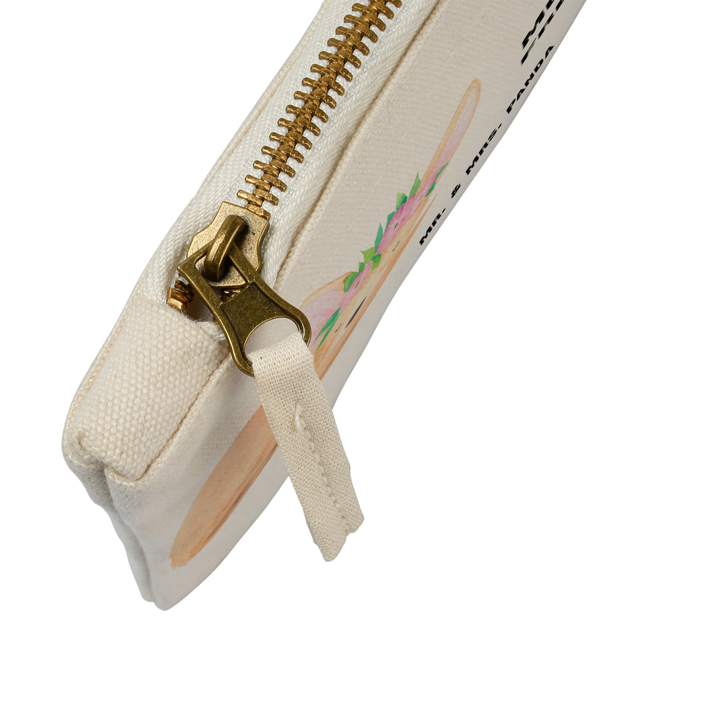 Schminktasche Wüstenfuchs Blumenkranz Schminktasche, Kosmetiktasche, Kosmetikbeutel, Stiftemäppchen, Etui, Federmappe, Makeup, XXL, Schminketui, Kosmetiketui, Schlamperetui, Afrika, Wildtiere, Wüste, Wüstenfuchs, Blumen, Blumenkranz, Glücklich