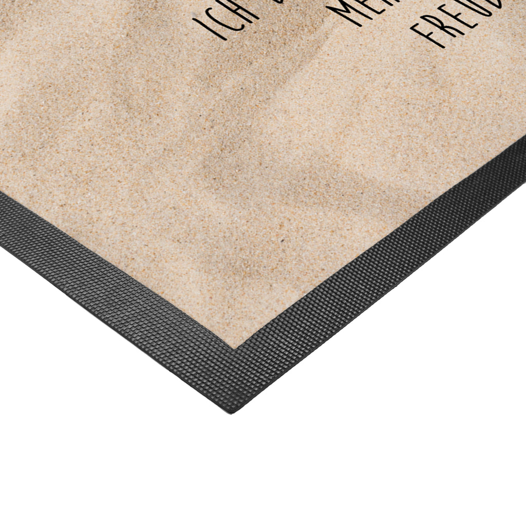 Fußmatte Wüstenfuchs Blumenkranz Afrika, Wüste, Wüstenfuchs, Blumen, Blumenkranz, Glücklich,  Türvorleger, Schmutzmatte, Fußabtreter, Matte, Schmutzfänger, Fußabstreifer, Schmutzfangmatte, Türmatte, Motivfußmatte,  Haustürmatte, Vorleger  Afrika, Wildtiere