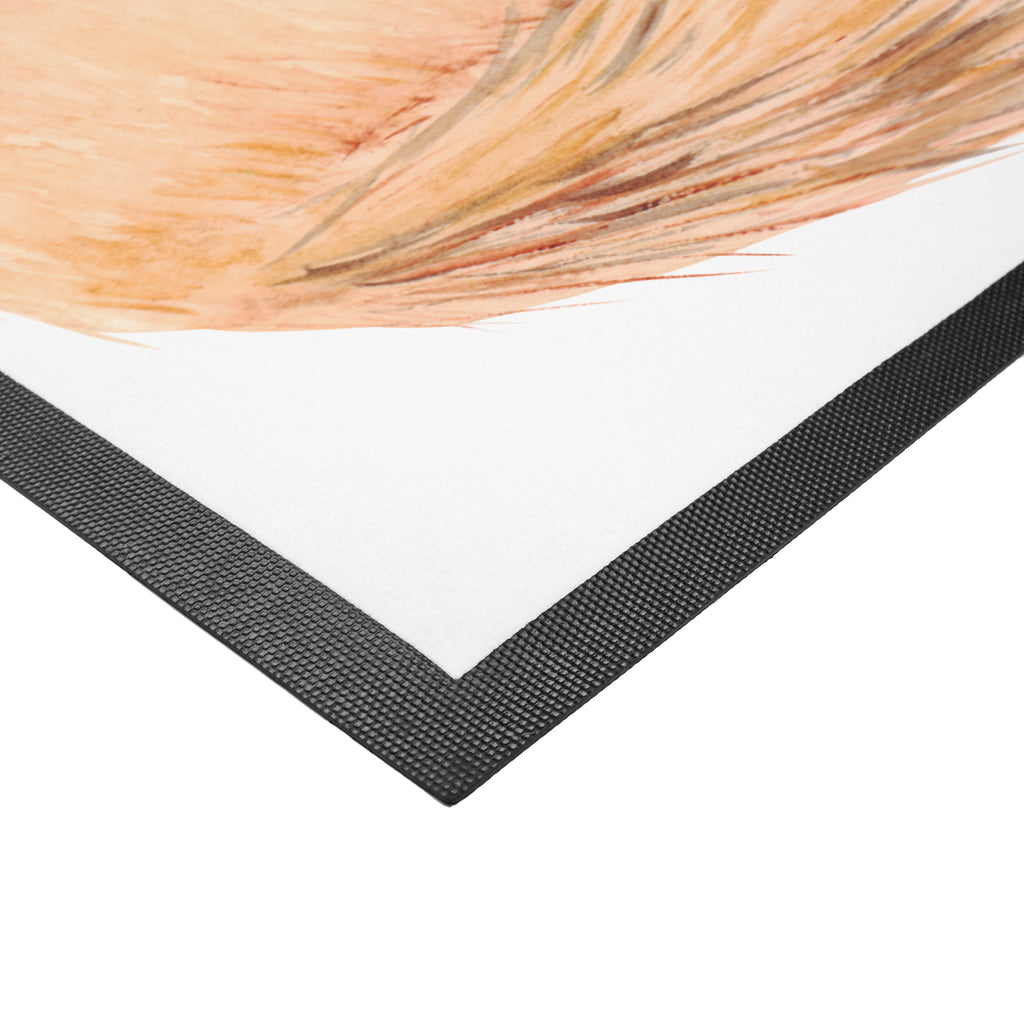 Fußmatte Wüstenfuchs Blumenkranz Afrika, Wüste, Wüstenfuchs, Blumen, Blumenkranz, Glücklich,  Türvorleger, Schmutzmatte, Fußabtreter, Matte, Schmutzfänger, Fußabstreifer, Schmutzfangmatte, Türmatte, Motivfußmatte,  Haustürmatte, Vorleger  Afrika, Wildtiere