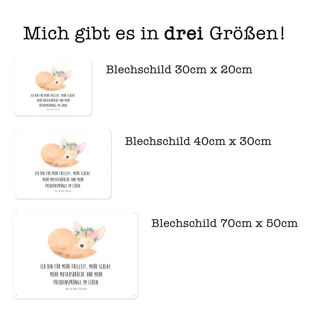 Blechschild Wüstenfuchs Blumenkranz Afrika, Wüste, Wüstenfuchs, Blumen, Blumenkranz, Glücklich,  Blechschild, Metallschild, Geschenk Schild, Schild, Magnet-Metall-Schild, Deko Schild, Wandschild, Wand-Dekoration, Türschild, Wandschild, Metallschild  Afrika, Wildtiere