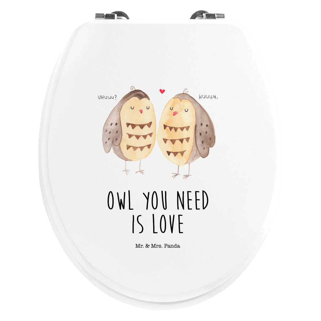 Motiv WC Sitz Eule Liebe Klobrille, Klodeckel, Toilettendeckel, WC-Sitz, Toilette, Eule, Eule Deko, Liebe, Hochzeit Spruch, Owl, All you need is love, Liebe Spruch, Freundin Geschenk, Freund, Wortspiel lustig
