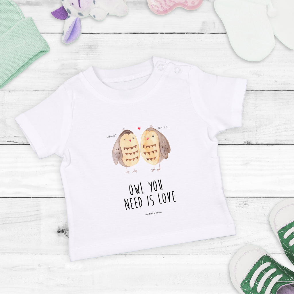 Organic Baby Shirt Eule Liebe Baby T-Shirt, Jungen Baby T-Shirt, Mädchen Baby T-Shirt, Shirt, Eule, Eule Deko, Liebe, Hochzeit Spruch, Owl, All you need is love, Liebe Spruch, Freundin Geschenk, Freund, Wortspiel lustig