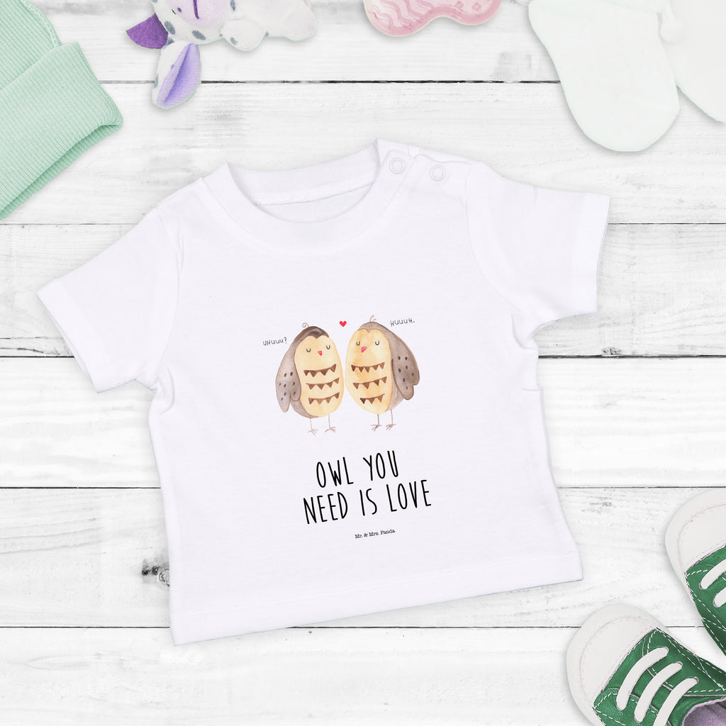 Organic Baby Shirt Eule Liebe Baby T-Shirt, Jungen Baby T-Shirt, Mädchen Baby T-Shirt, Shirt, Eule, Eule Deko, Liebe, Hochzeit Spruch, Owl, All you need is love, Liebe Spruch, Freundin Geschenk, Freund, Wortspiel lustig
