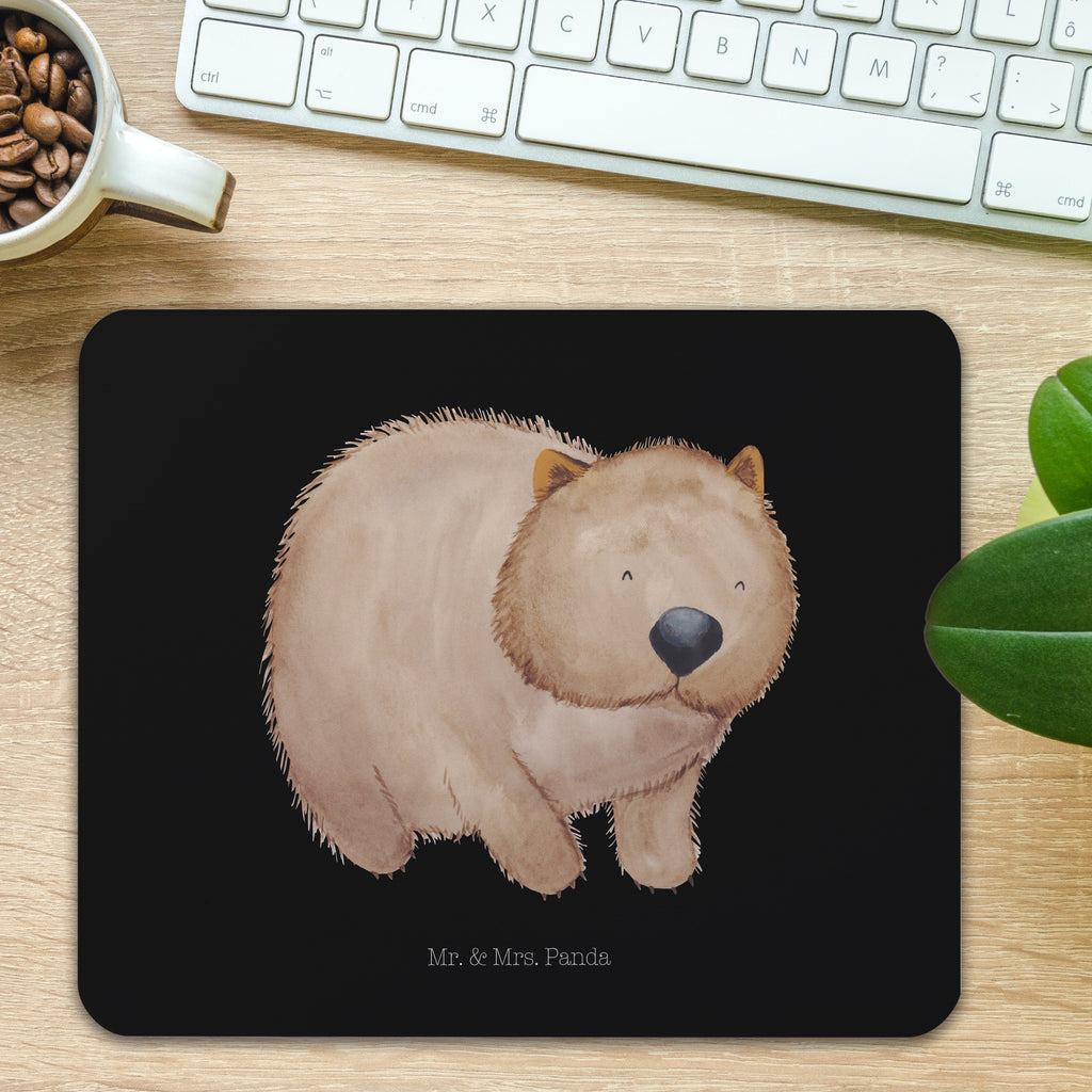 Mauspad Wombat Mousepad, Computer zubehör, Büroausstattung, PC Zubehör, Arbeitszimmer, Mauspad, Einzigartiges Mauspad, Designer Mauspad, Tiermotive, Gute Laune, lustige Sprüche, Tiere, Wombat, Das Leben ist schön, Motivation, Spruch, Australien