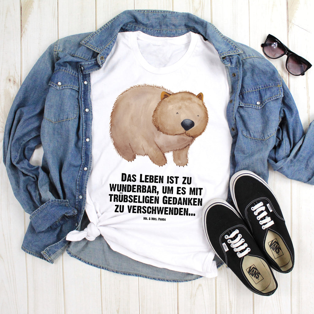 Größe XL T-Shirt Wombat T-Shirt, Shirt, Tshirt, Lustiges T-Shirt, T-Shirt mit Spruch, Party, Junggesellenabschied, Jubiläum, Geburstag, Herrn, Damen, Männer, Frauen, Schlafshirt, Nachthemd, Sprüche, Tiermotive, Gute Laune, lustige Sprüche, Tiere, Wombat, Das Leben ist schön, Motivation, Spruch, Australien