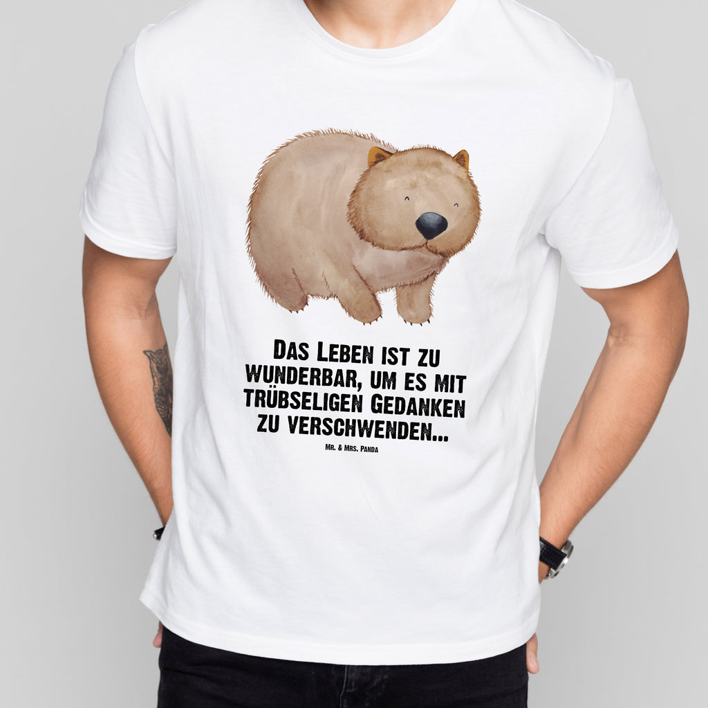 Größe XL T-Shirt Wombat T-Shirt, Shirt, Tshirt, Lustiges T-Shirt, T-Shirt mit Spruch, Party, Junggesellenabschied, Jubiläum, Geburstag, Herrn, Damen, Männer, Frauen, Schlafshirt, Nachthemd, Sprüche, Tiermotive, Gute Laune, lustige Sprüche, Tiere, Wombat, Das Leben ist schön, Motivation, Spruch, Australien