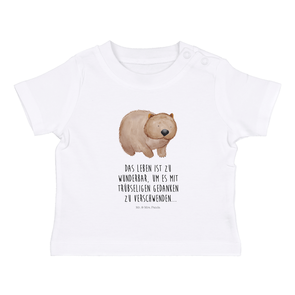 Organic Baby Shirt Wombat Baby T-Shirt, Jungen Baby T-Shirt, Mädchen Baby T-Shirt, Shirt, Tiermotive, Gute Laune, lustige Sprüche, Tiere, Wombat, Das Leben ist schön, Motivation, Spruch, Australien