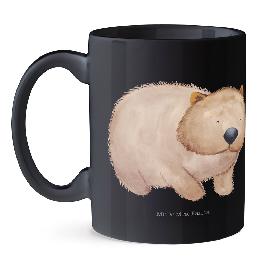 Tasse Wombat Wombat, Das Leben ist schön, Motivation, Spruch, Australien, 	 Becher, Kaffeetasse, Kaffeebecher, Tee, Frühstück, Büro  süße Tiermotive, gute Laune, lustige Sprüche, Tiere