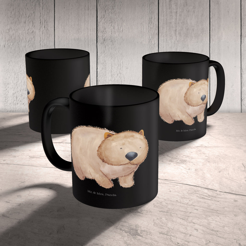 Tasse Wombat Wombat, Das Leben ist schön, Motivation, Spruch, Australien, 	 Becher, Kaffeetasse, Kaffeebecher, Tee, Frühstück, Büro  süße Tiermotive, gute Laune, lustige Sprüche, Tiere