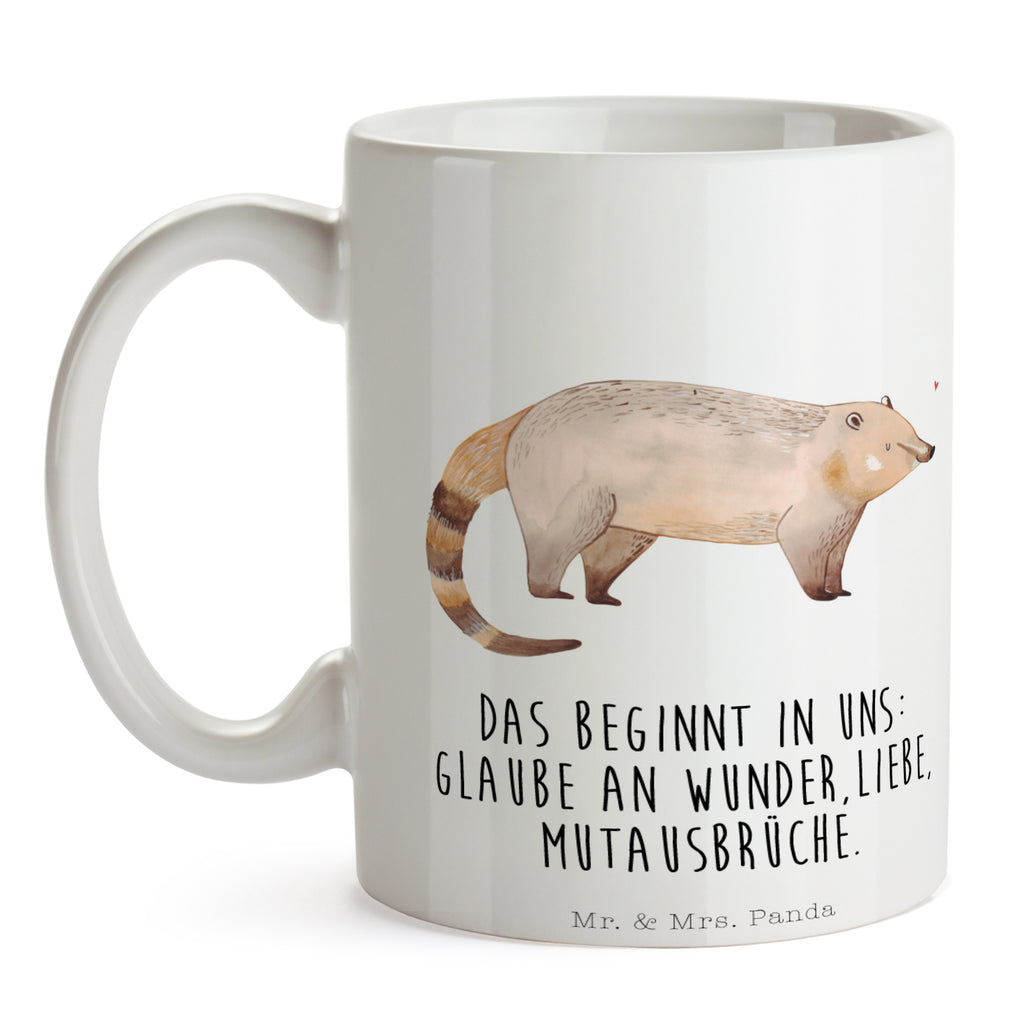 Tasse Nasenbär Nasenbär, Nasenbären, Rüsselbär, Bär, Becher, Kaffeetasse, Kaffeebecher, Tee, Frühstück, Büro  süße Tiermotive, gute Laune, lustige Sprüche, Tiere