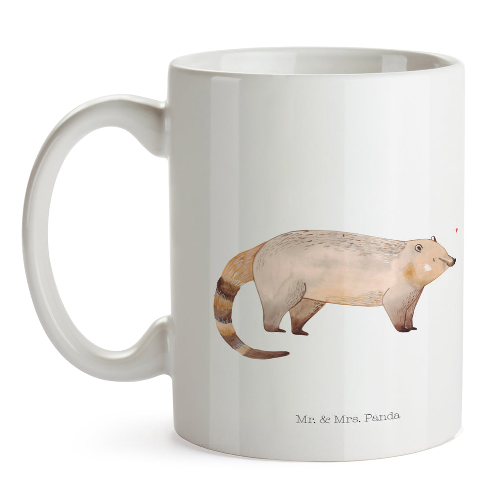 Tasse Nasenbär Nasenbär, Nasenbären, Rüsselbär, Bär, Becher, Kaffeetasse, Kaffeebecher, Tee, Frühstück, Büro  süße Tiermotive, gute Laune, lustige Sprüche, Tiere