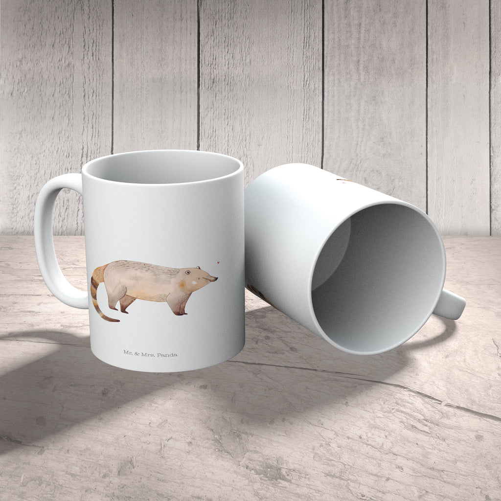 Tasse Nasenbär Nasenbär, Nasenbären, Rüsselbär, Bär, Becher, Kaffeetasse, Kaffeebecher, Tee, Frühstück, Büro  süße Tiermotive, gute Laune, lustige Sprüche, Tiere