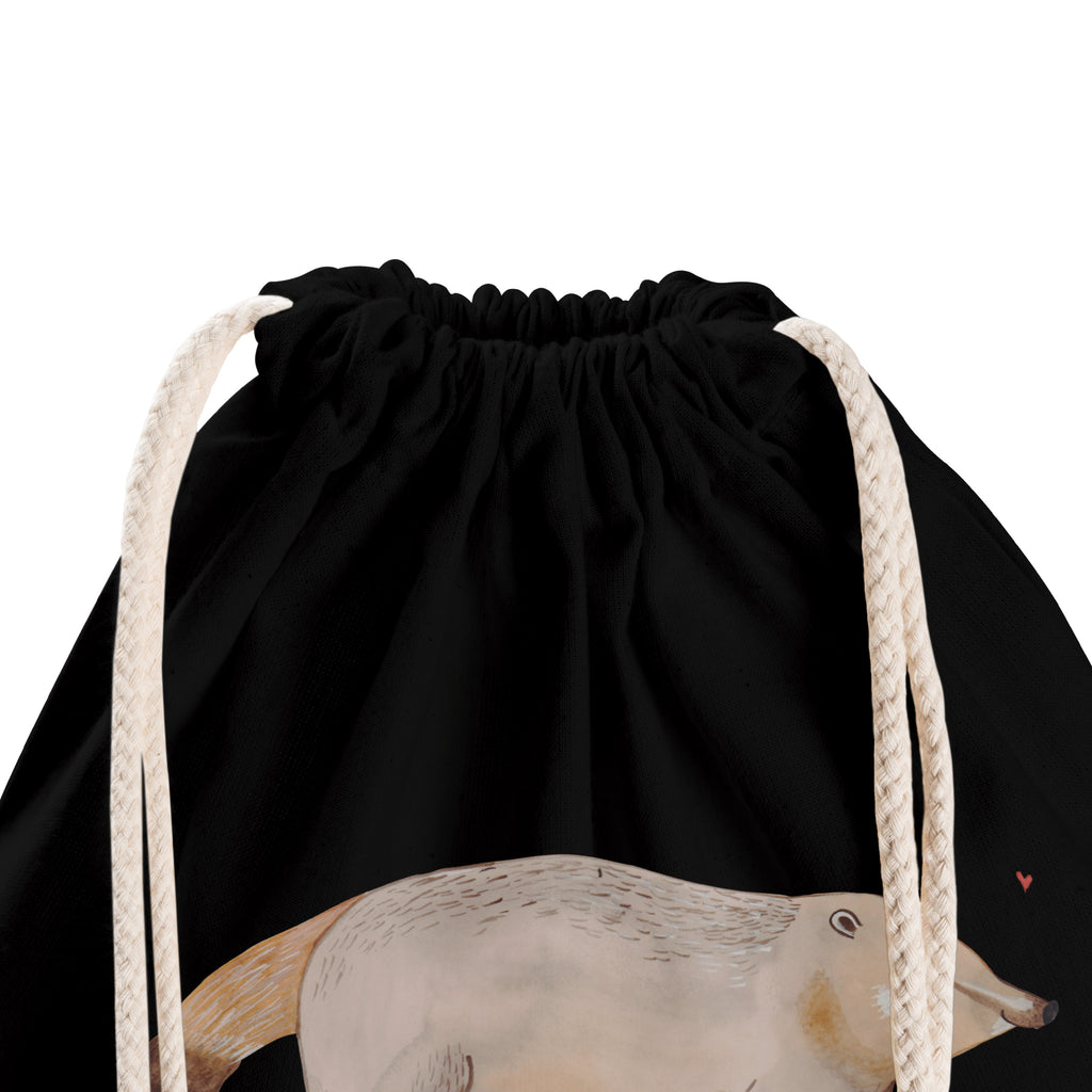 Sportbeutel Nasenbär Turnbeutel, Beutel, Sporttasche, Tasche, Stoffbeutel, Tiermotive, Gute Laune, lustige Sprüche, Tiere, Nasenbär, Nasenbären, Rüsselbär, Bär