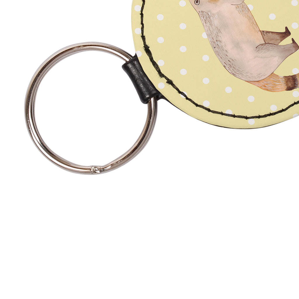 Rund Schlüsselanhänger Nasenbär Schlüsselanhänger, Anhänger, Taschenanhänger, Glücksbringer, Schutzengel, Tiermotive, Gute Laune, lustige Sprüche, Tiere, Nasenbär, Nasenbären, Rüsselbär, Bär