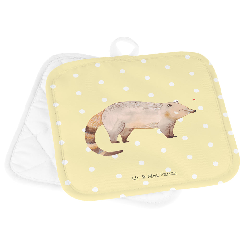 2er Set Topflappen  Nasenbär Topflappen, Topfuntersetzer, Ofenhandschuh, Topflappen Set, Topflappen lustig, Topflappen mit Spruch, Tiermotive, Gute Laune, lustige Sprüche, Tiere, Nasenbär, Nasenbären, Rüsselbär, Bär