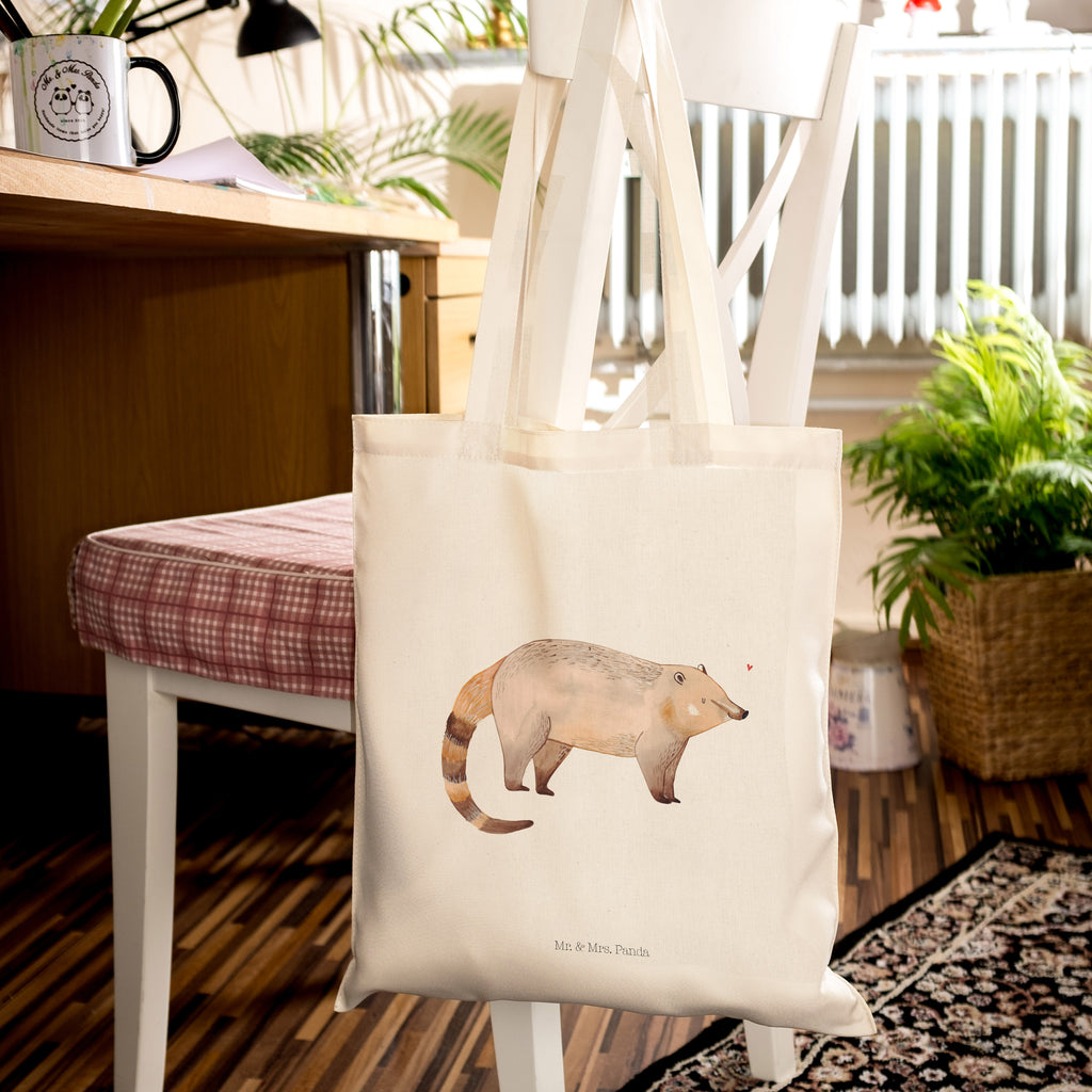 Tragetasche Nasenbär Beuteltasche, Beutel, Einkaufstasche, Jutebeutel, Stoffbeutel, Tiermotive, Gute Laune, lustige Sprüche, Tiere, Nasenbär, Nasenbären, Rüsselbär, Bär