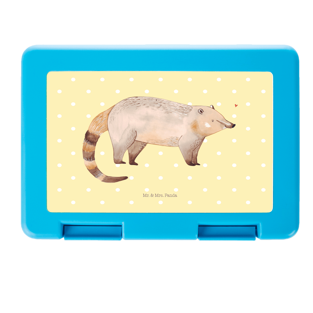 Brotdose Nasenbär Brotbox, Snackbox, Lunch box, Butterbrotdose, Brotzeitbox, Tiermotive, Gute Laune, lustige Sprüche, Tiere, Nasenbär, Nasenbären, Rüsselbär, Bär