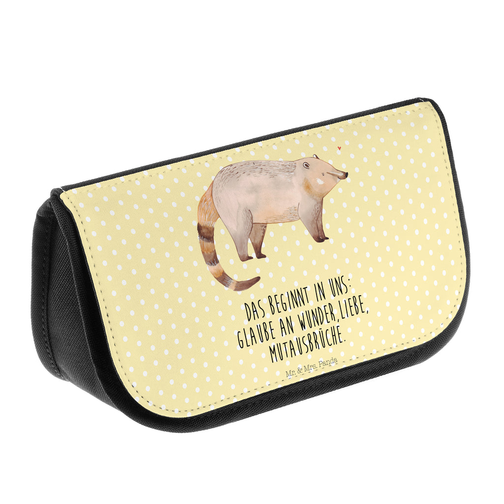 Kosmetiktasche Nasenbär Kosmetikbeutel, Kulturtasche, Kulturbeutel, Schminktasche, Make-Up Tasche, Tiermotive, Gute Laune, lustige Sprüche, Tiere, Nasenbär, Nasenbären, Rüsselbär, Bär