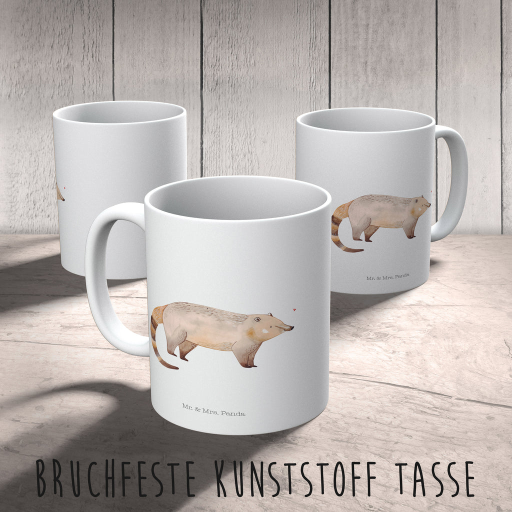 Kindertasse Nasenbär Kunststoff Tasse, Kindergarten, Tasse, Trinkbecher, Camping Becher, Kaffeetasse, Kunststoffbecher, Kindergartenbecher, Outdoorgeschirr, Kunststoffgeschirr, Reisebecher, Reisetasse, Kinderbecher, Tiermotive, Gute Laune, lustige Sprüche, Tiere, Nasenbär, Nasenbären, Rüsselbär, Bär