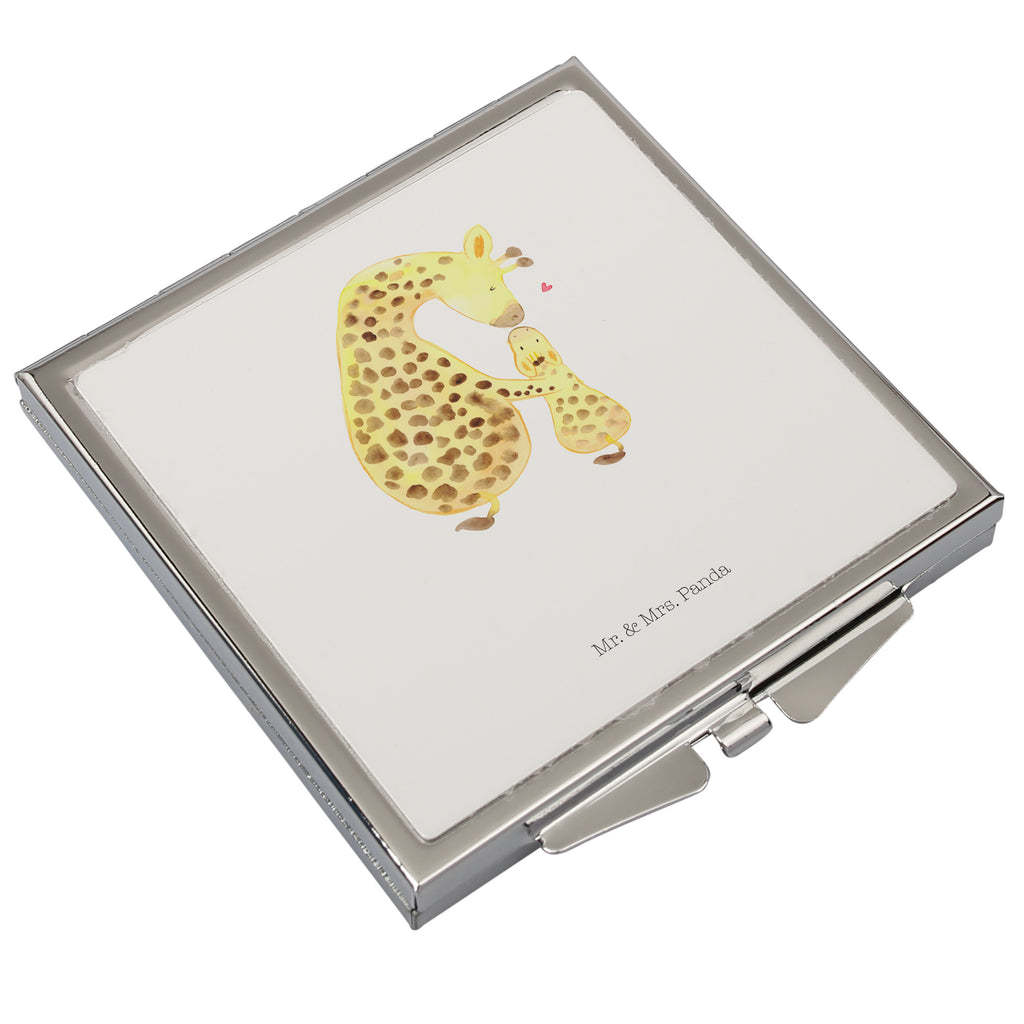 Handtaschenspiegel quadratisch Nasenbär Spiegel, Handtasche, Quadrat, silber, schminken, Schminkspiegel, Tiermotive, Gute Laune, lustige Sprüche, Tiere, Nasenbär, Nasenbären, Rüsselbär, Bär