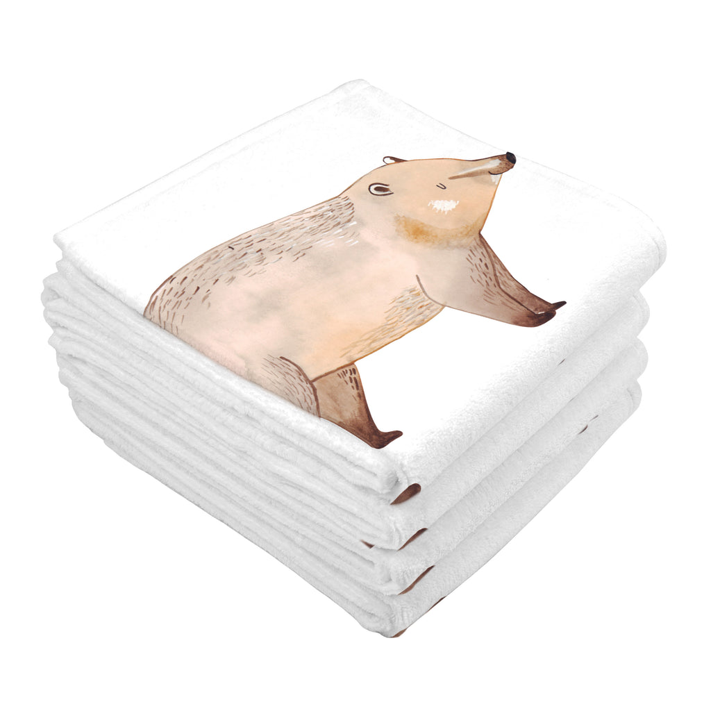 Gäste Handtuch Nasenbär Gästetuch, Reisehandtuch, Sport Handtuch, Frottier, Kinder Handtuch, Tiermotive, Gute Laune, lustige Sprüche, Tiere, Nasenbär, Nasenbären, Rüsselbär, Bär