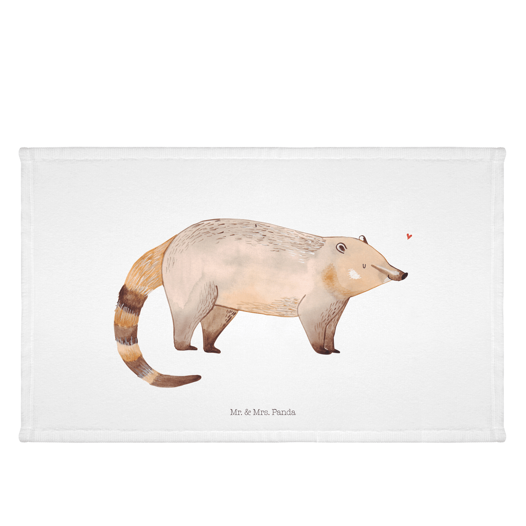 Gäste Handtuch Nasenbär Gästetuch, Reisehandtuch, Sport Handtuch, Frottier, Kinder Handtuch, Tiermotive, Gute Laune, lustige Sprüche, Tiere, Nasenbär, Nasenbären, Rüsselbär, Bär