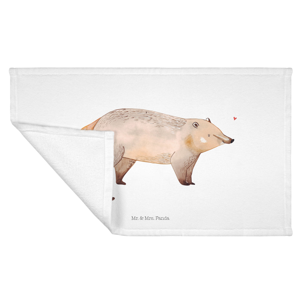 Gäste Handtuch Nasenbär Gästetuch, Reisehandtuch, Sport Handtuch, Frottier, Kinder Handtuch, Tiermotive, Gute Laune, lustige Sprüche, Tiere, Nasenbär, Nasenbären, Rüsselbär, Bär