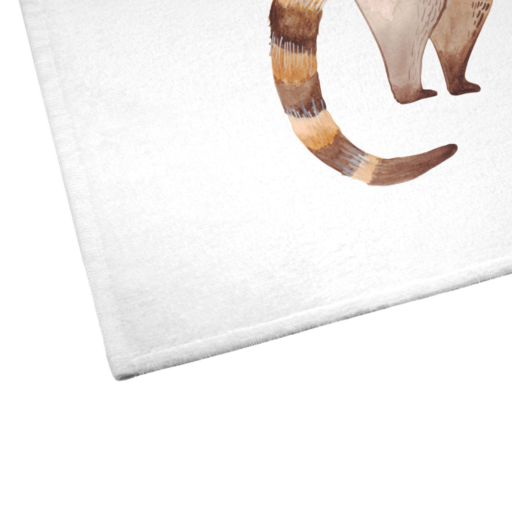 Gäste Handtuch Nasenbär Gästetuch, Reisehandtuch, Sport Handtuch, Frottier, Kinder Handtuch, Tiermotive, Gute Laune, lustige Sprüche, Tiere, Nasenbär, Nasenbären, Rüsselbär, Bär