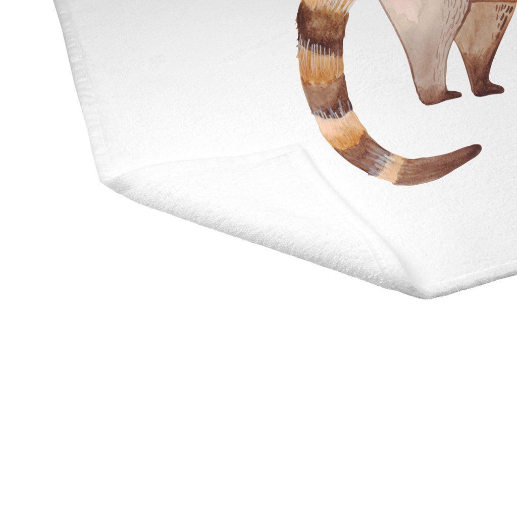 Gäste Handtuch Nasenbär Gästetuch, Reisehandtuch, Sport Handtuch, Frottier, Kinder Handtuch, Tiermotive, Gute Laune, lustige Sprüche, Tiere, Nasenbär, Nasenbären, Rüsselbär, Bär