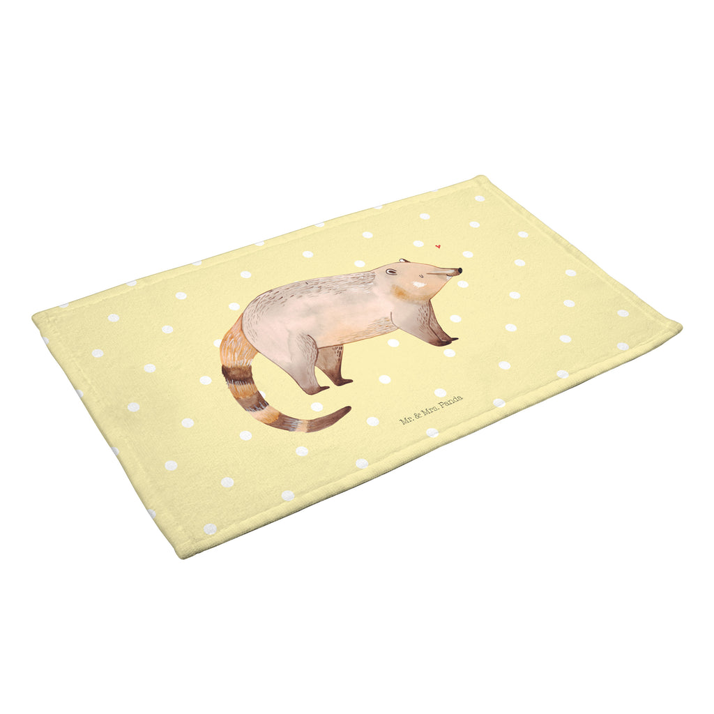 Gäste Handtuch Nasenbär Gästetuch, Reisehandtuch, Sport Handtuch, Frottier, Kinder Handtuch, Tiermotive, Gute Laune, lustige Sprüche, Tiere, Nasenbär, Nasenbären, Rüsselbär, Bär