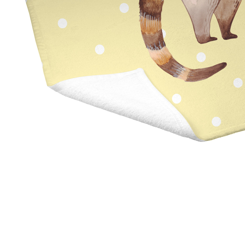 Gäste Handtuch Nasenbär Gästetuch, Reisehandtuch, Sport Handtuch, Frottier, Kinder Handtuch, Tiermotive, Gute Laune, lustige Sprüche, Tiere, Nasenbär, Nasenbären, Rüsselbär, Bär