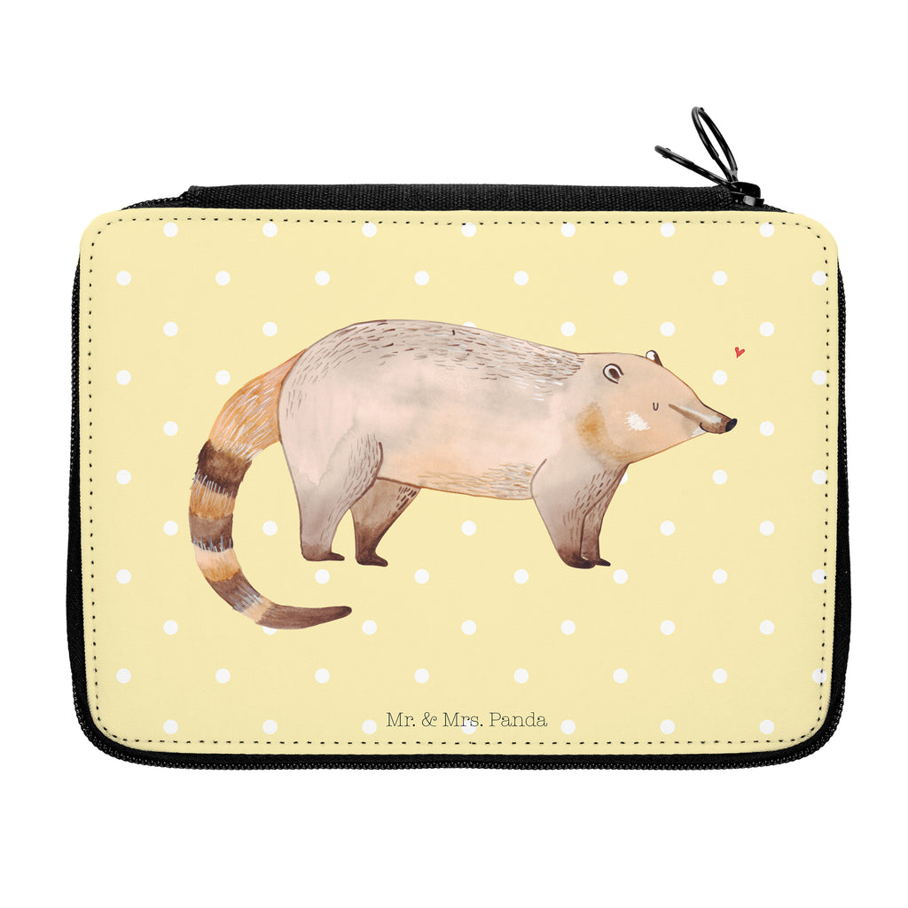 Federmappe Nasenbär Federmappe, Stiftetasche, Stifte Etui, Schule, Einschulung, Geschenk, Kind, Schüler, Schülerin, Stifterolle, Federmäppchen, Motiv, Grundschule, Federmäppchen bedruckt, Büro Stifte Etui, Bestückte Federmappe, Kinder Federmappe, Federmappe Einschulung, Tiermotive, Gute Laune, lustige Sprüche, Tiere, Nasenbär, Nasenbären, Rüsselbär, Bär