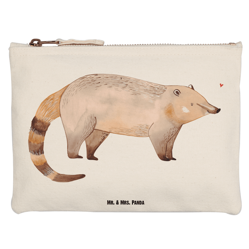 Schminktasche Nasenbär Schminktasche, Kosmetiktasche, Kosmetikbeutel, Stiftemäppchen, Etui, Federmappe, Makeup, XXL, Schminketui, Kosmetiketui, Schlamperetui, Tiermotive, Gute Laune, lustige Sprüche, Tiere, Nasenbär, Nasenbären, Rüsselbär, Bär