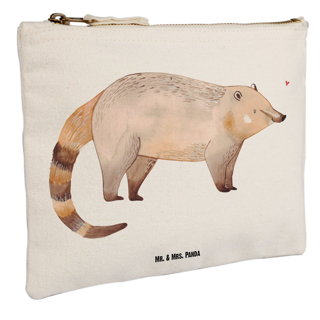 Schminktasche Nasenbär Schminktasche, Kosmetiktasche, Kosmetikbeutel, Stiftemäppchen, Etui, Federmappe, Makeup, XXL, Schminketui, Kosmetiketui, Schlamperetui, Tiermotive, Gute Laune, lustige Sprüche, Tiere, Nasenbär, Nasenbären, Rüsselbär, Bär