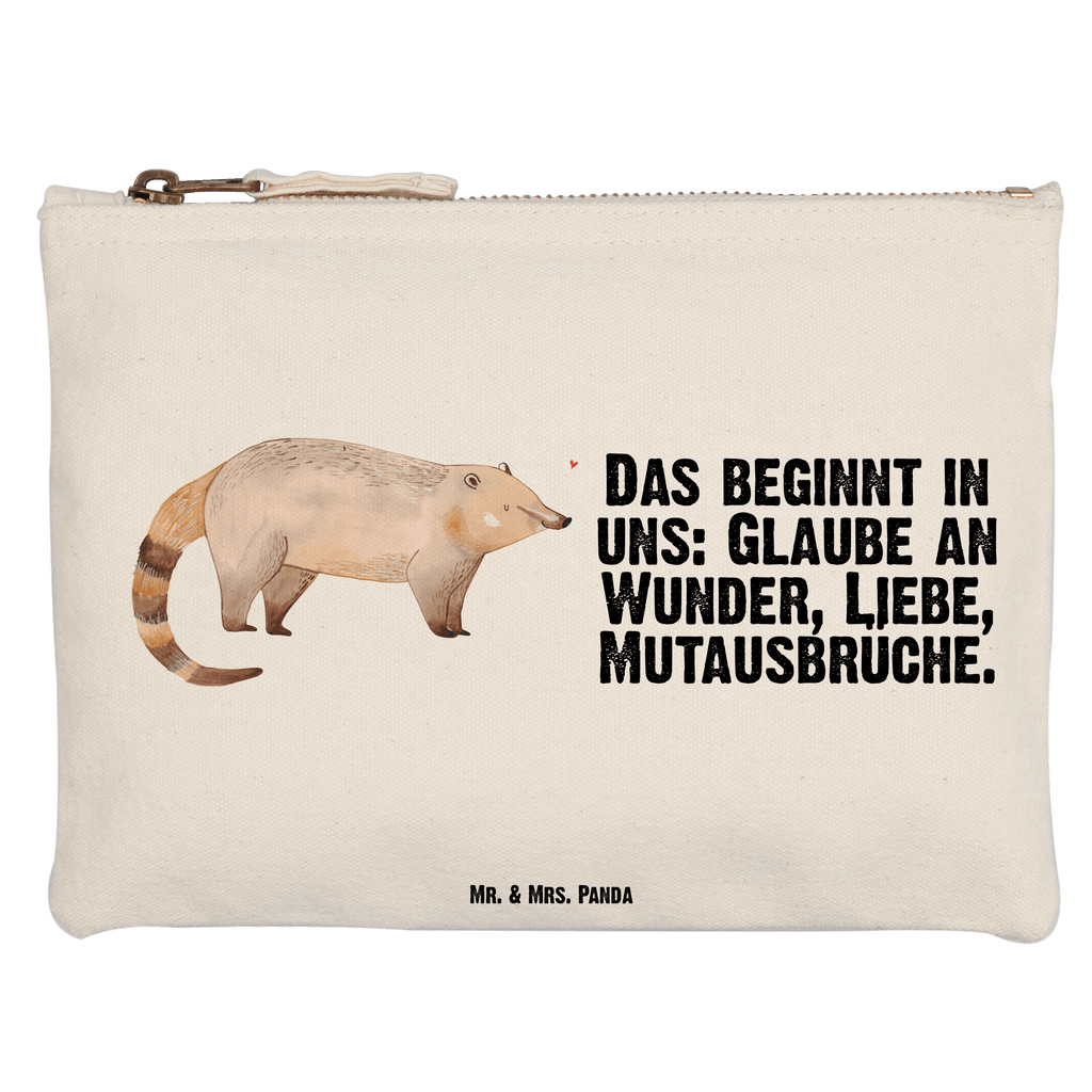 Schminktasche Nasenbär Schminktasche, Kosmetiktasche, Kosmetikbeutel, Stiftemäppchen, Etui, Federmappe, Makeup, XXL, Schminketui, Kosmetiketui, Schlamperetui, Tiermotive, Gute Laune, lustige Sprüche, Tiere, Nasenbär, Nasenbären, Rüsselbär, Bär