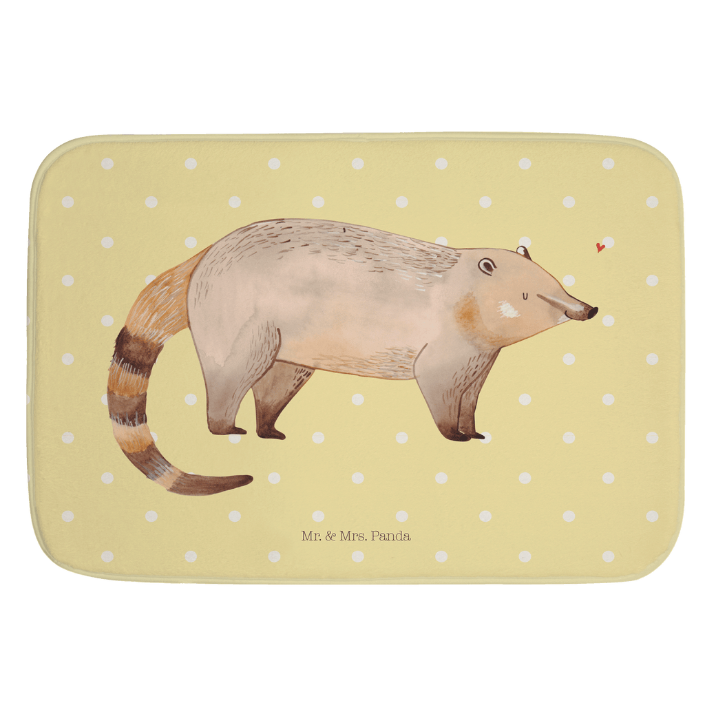 Badvorleger Nasenbär Badematte, Badteppich, Duschvorleger, Badezimmerteppich, Badezimmermatte, Badvorleger, Duschmatte, Duschteppich, Tiermotive, Gute Laune, lustige Sprüche, Tiere, Nasenbär, Nasenbären, Rüsselbär, Bär