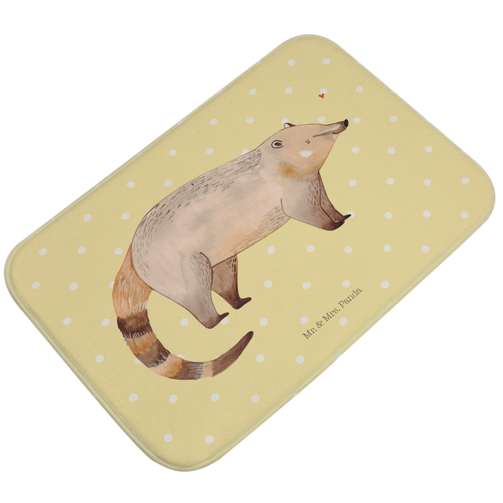 Badvorleger Nasenbär Badematte, Badteppich, Duschvorleger, Badezimmerteppich, Badezimmermatte, Badvorleger, Duschmatte, Duschteppich, Tiermotive, Gute Laune, lustige Sprüche, Tiere, Nasenbär, Nasenbären, Rüsselbär, Bär