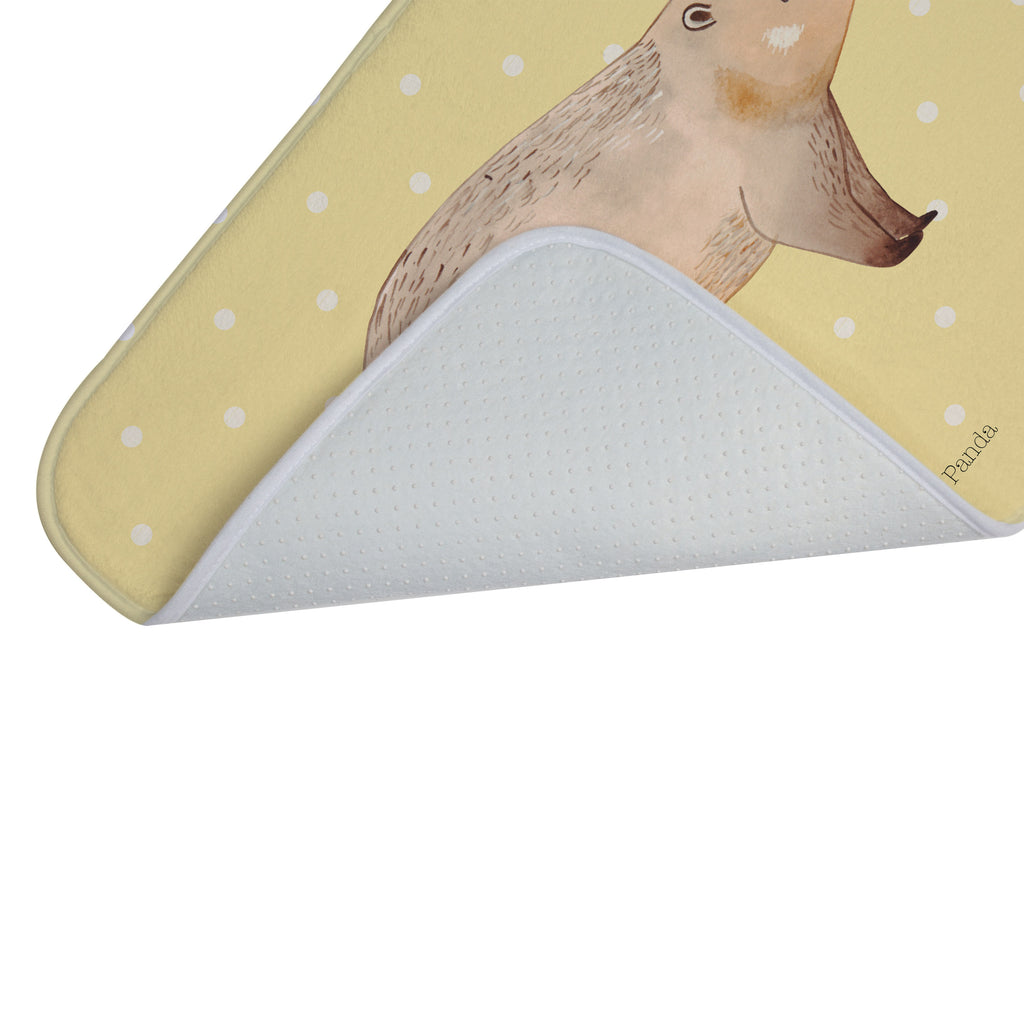Badvorleger Nasenbär Badematte, Badteppich, Duschvorleger, Badezimmerteppich, Badezimmermatte, Badvorleger, Duschmatte, Duschteppich, Tiermotive, Gute Laune, lustige Sprüche, Tiere, Nasenbär, Nasenbären, Rüsselbär, Bär