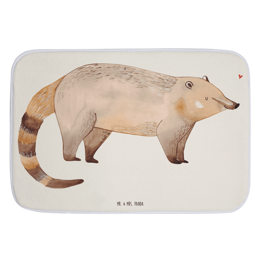 Badvorleger Nasenbär Badematte, Badteppich, Duschvorleger, Badezimmerteppich, Badezimmermatte, Badvorleger, Duschmatte, Duschteppich, Tiermotive, Gute Laune, lustige Sprüche, Tiere, Nasenbär, Nasenbären, Rüsselbär, Bär