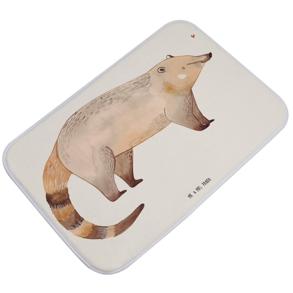 Badvorleger Nasenbär Badematte, Badteppich, Duschvorleger, Badezimmerteppich, Badezimmermatte, Badvorleger, Duschmatte, Duschteppich, Tiermotive, Gute Laune, lustige Sprüche, Tiere, Nasenbär, Nasenbären, Rüsselbär, Bär