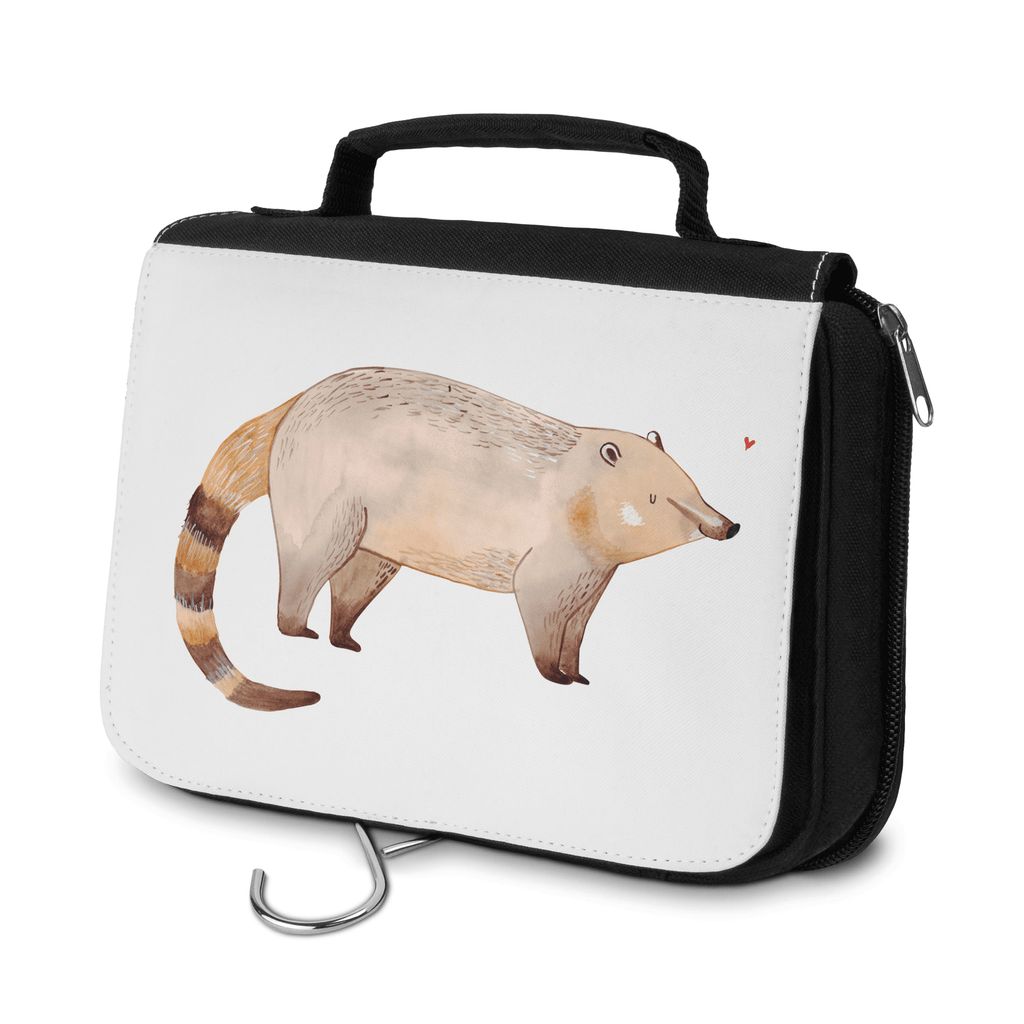 Kulturbeutel Nasenbär Kulturbeutel, Zum Aufhängen, Waschtasche, Kosmetiktasche, Damen, Herren, Aufbewahrungstasche, Schminktasche, Kosmetikbeutel, Organizer, Kulturtasche, Schminkutensil, Tiermotive, Gute Laune, lustige Sprüche, Tiere, Nasenbär, Nasenbären, Rüsselbär, Bär