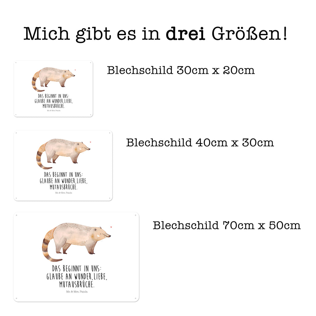 Blechschild Nasenbär Nasenbär, Nasenbären, Rüsselbär, Bär, Blechschild, Metallschild, Geschenk Schild, Schild, Magnet-Metall-Schild, Deko Schild, Wandschild, Wand-Dekoration, Türschild, Wandschild, Metallschild  süße Tiermotive, gute Laune, lustige Sprüche, Tiere